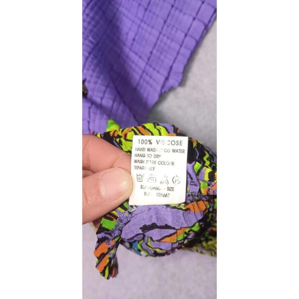 Shoreline Bohemian Women Crepe Texture Womens Size Medium Purple Sleeveless - Picture 10 of 11